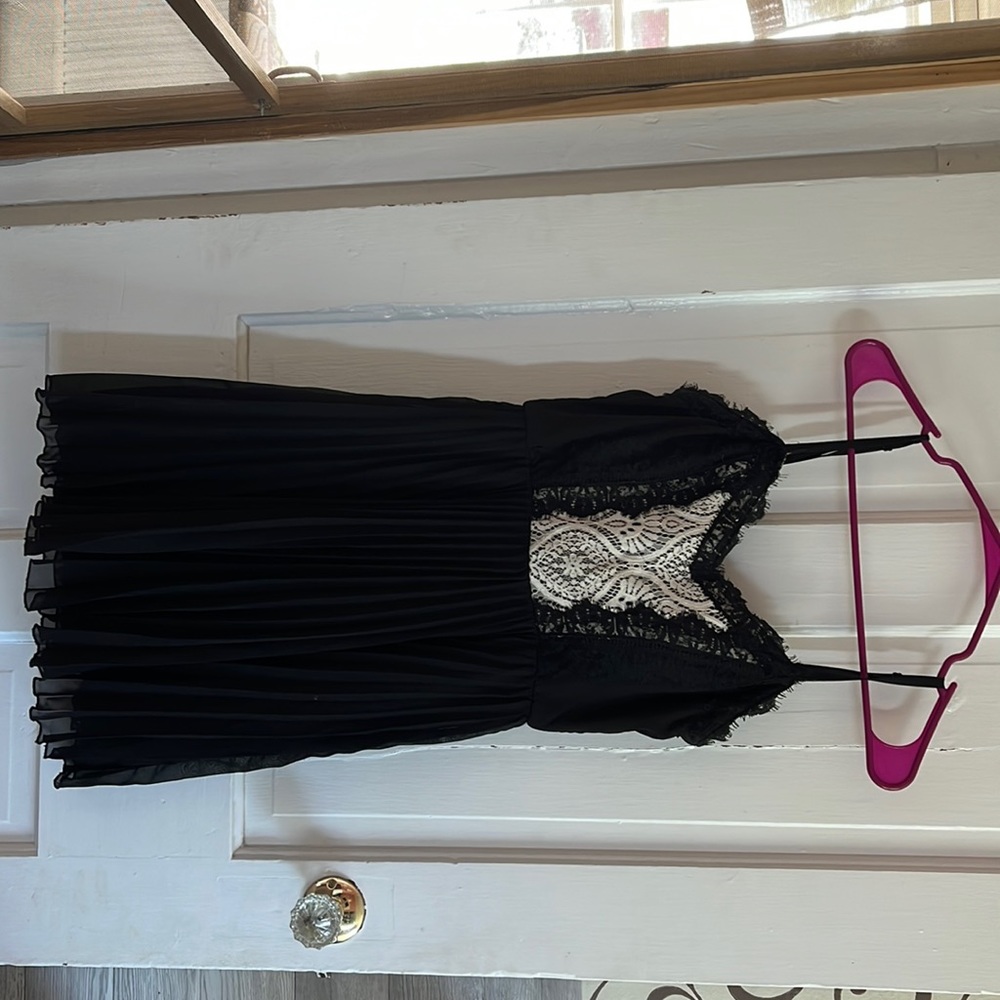 Black and White Lace Dress